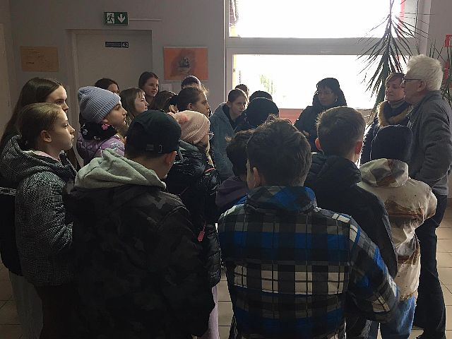 Wizyta  uczniów klasy 5 b ze Szkoły Podstawowej nr 3 w Nidzicy