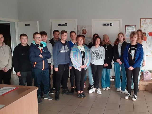 Podziękowanie Szkole Podstawowej im. Adama Mickiewicza w Uzdowie